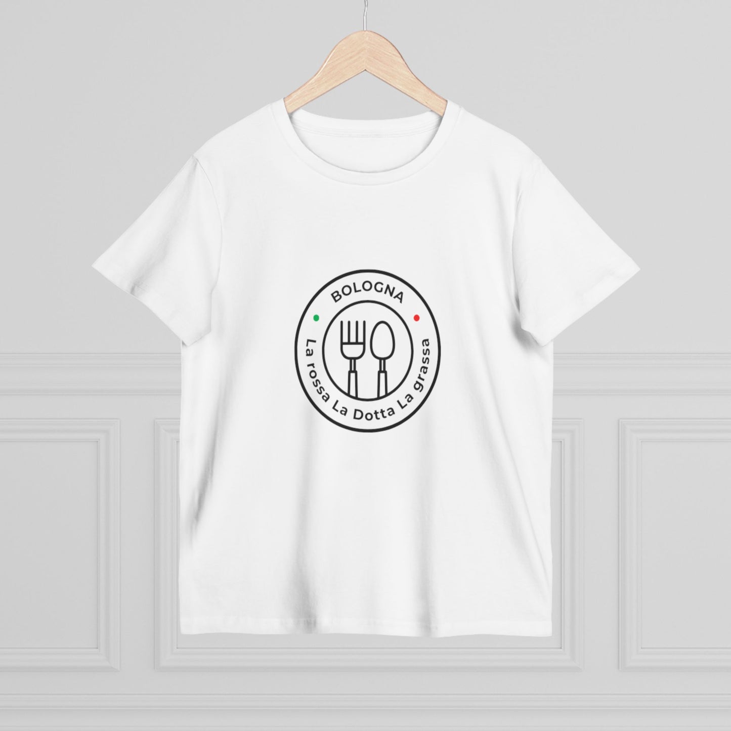 Women’s Maple Tee Bologna - La Rossa La Dotta La Grassa