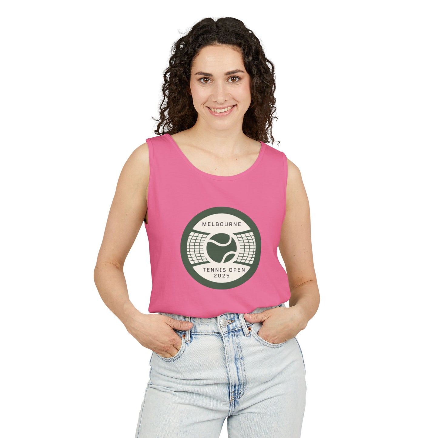 Melbourne Tennis Open 2025 Unisex Garment-Dyed Tank Top