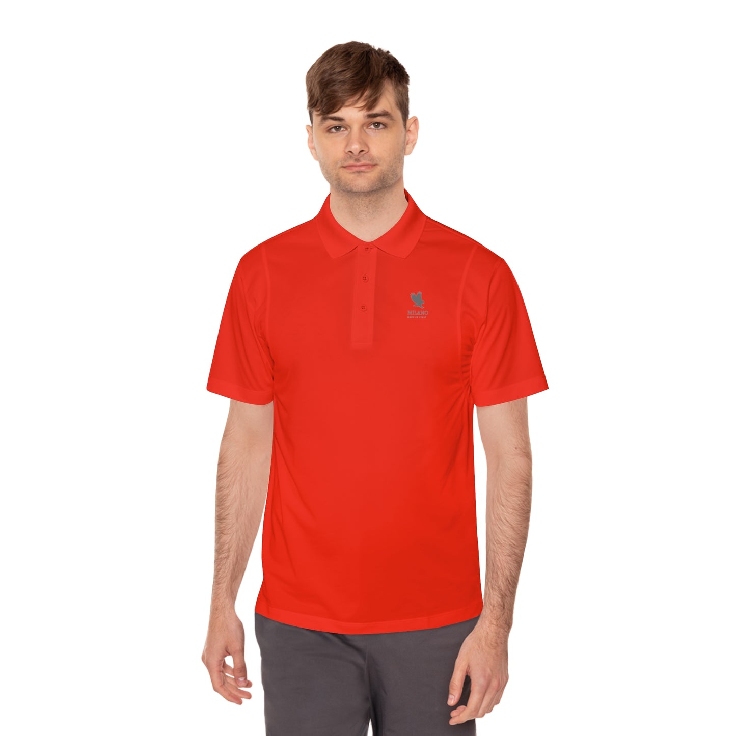 Men's Sport Polo Shirt Milano Branded , Stylish Italian Comfort