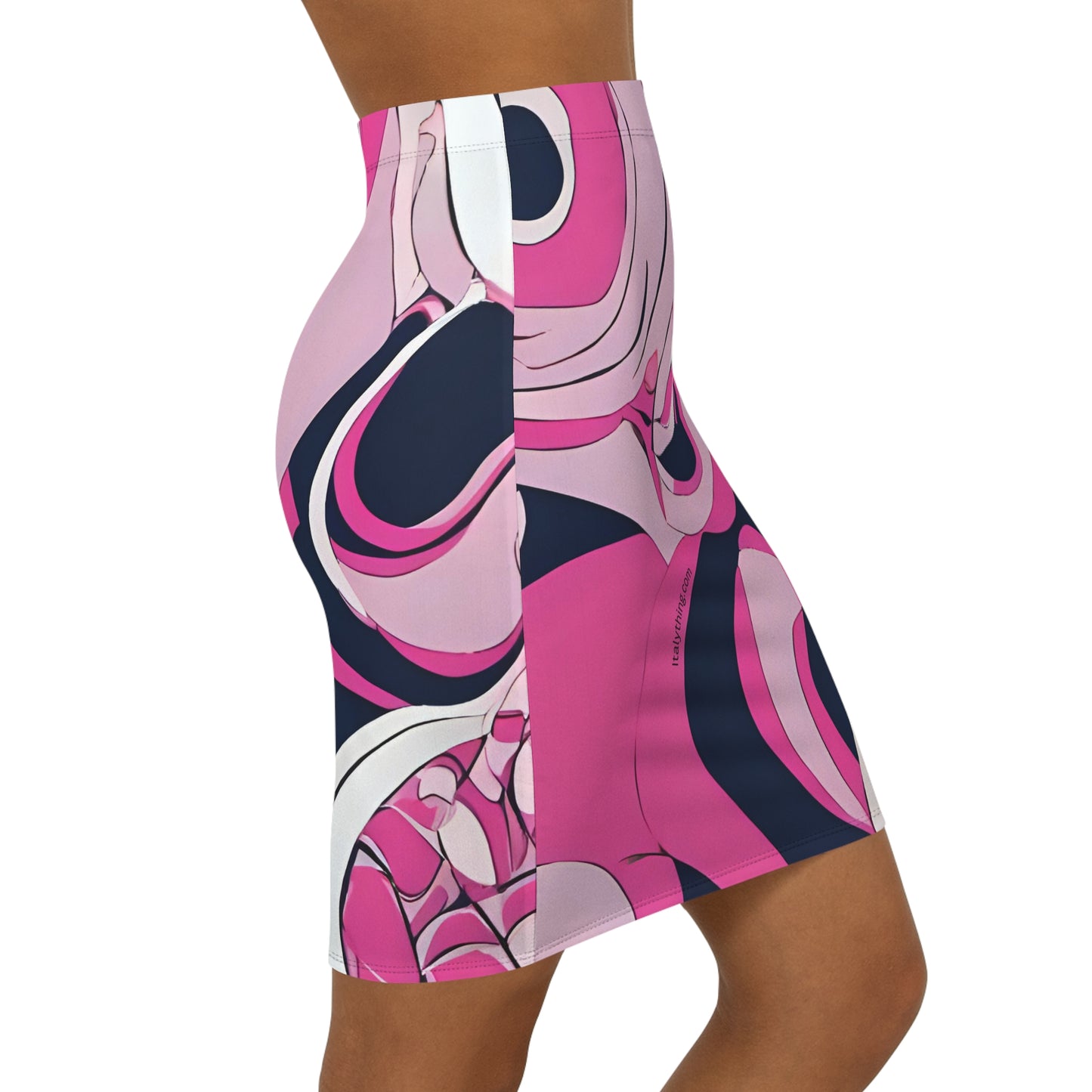 Stylish Pucci-Style Mid-Waist Pencil Skirt, Trendy Office Wear, Date Night Outfit, Unique Fashion Statement, Gift for Her, Party Skirt