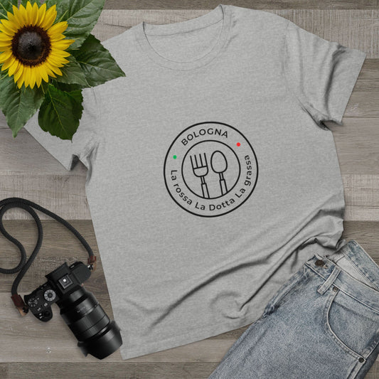Women’s Maple Tee Bologna - La Rossa La Dotta La Grassa