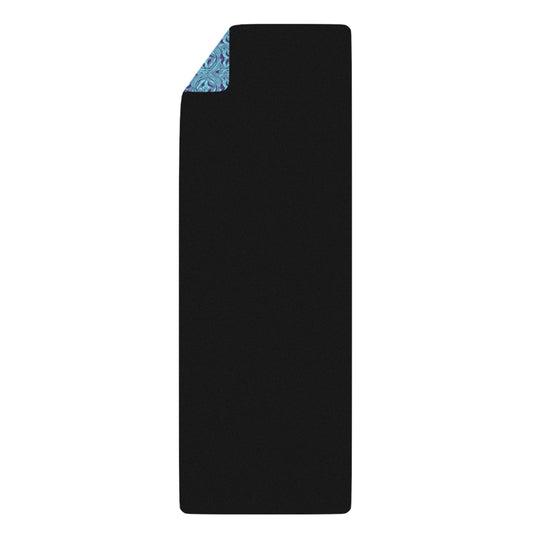 Rubber Yoga Mat - Pucci-Style Blue