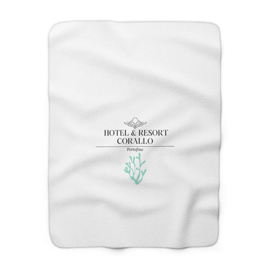 Sherpa Fleece Blanket Hotel Corallo Portofino