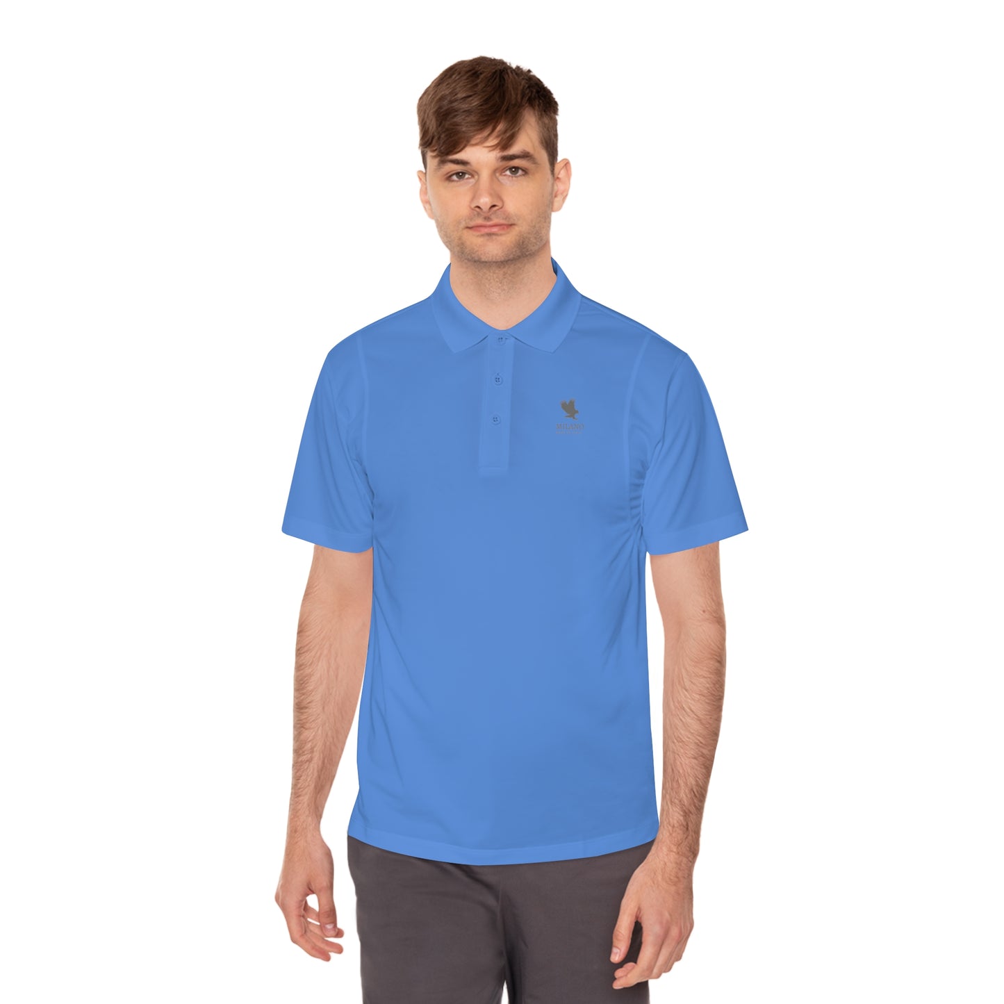 Men's Sport Polo Shirt Milano Branded , Stylish Italian Comfort