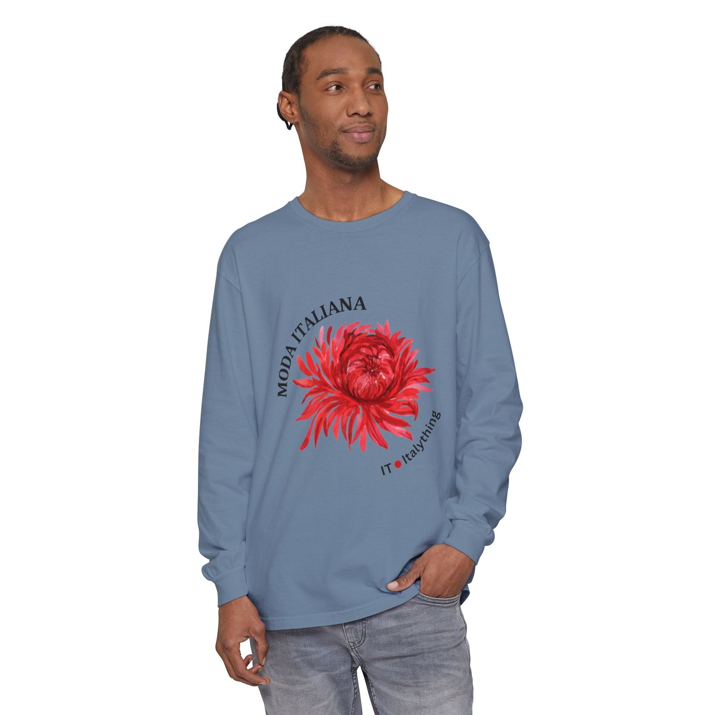 Floral Long Sleeve T-Shirt - Moda Italiana Design