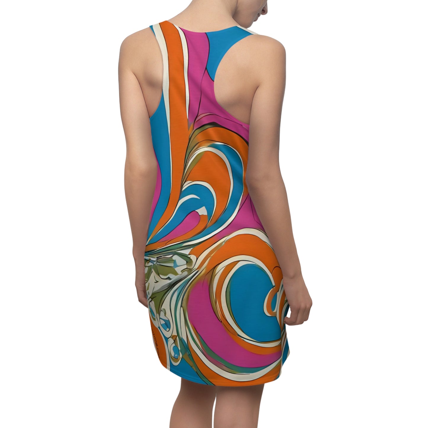 Vibrant Pucci-style Racerback Dress - Casual Summer Dress, Party Outfit