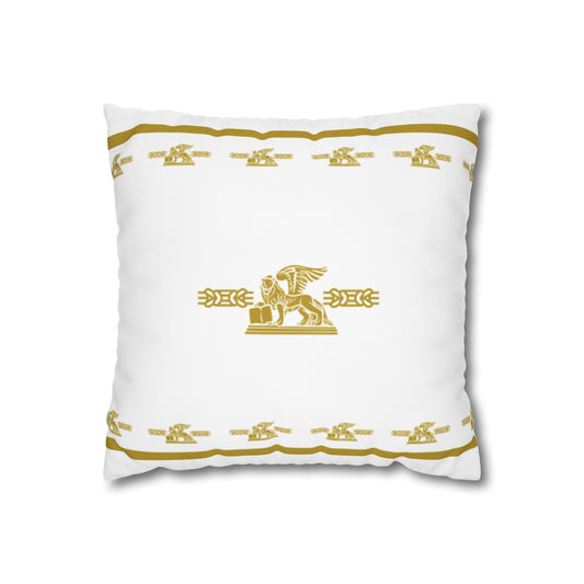 Venetian Design Square Poly Canvas Pillowcase - Palazzetto Leòn de San Marco Venezia