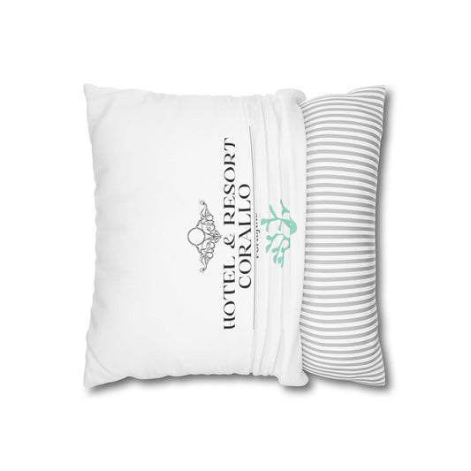 Square Canvas Pillowcase from the Portofino Hotel & Resort Corallo Portofino Collection