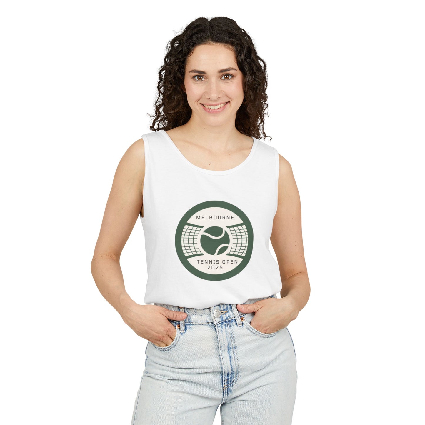 Melbourne Tennis Open 2025 Unisex Garment-Dyed Tank Top