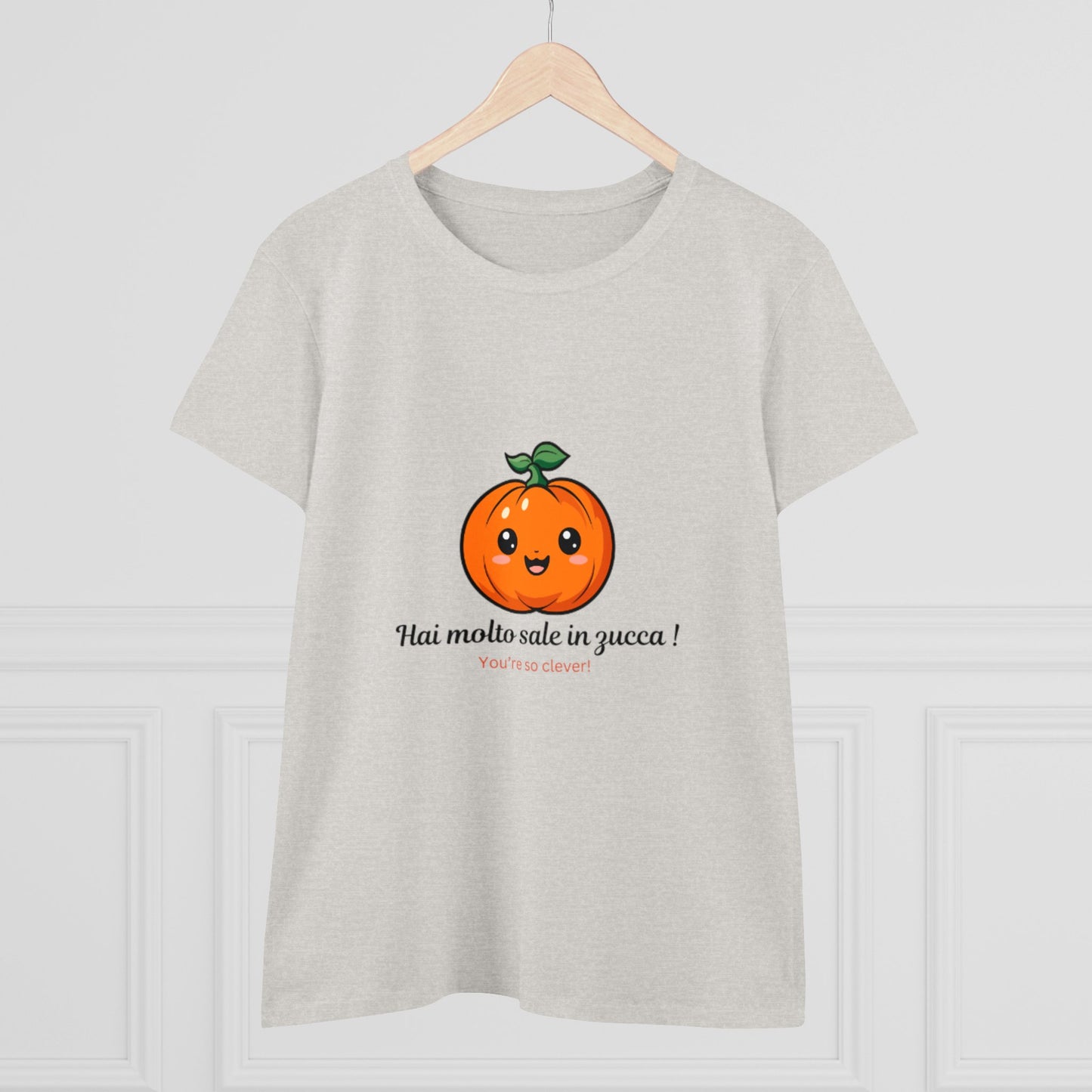 Pumpkin Cute Quote Women's Cotton Tee - Perfect for Fall & Halloween