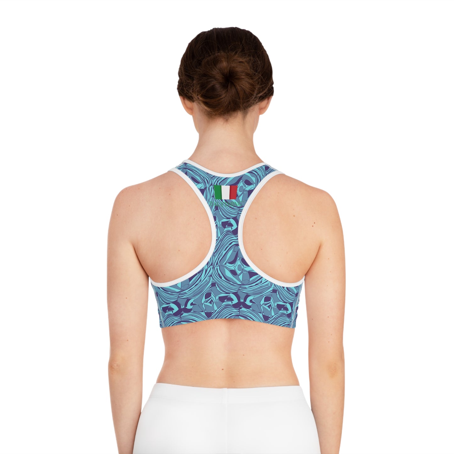 Sports Bra Pucci-style Blue