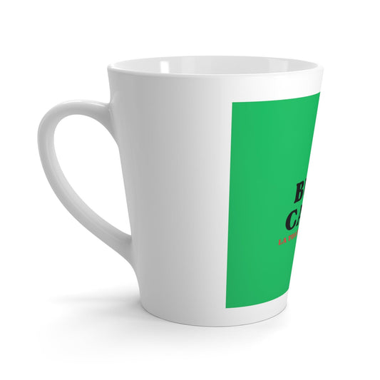 Caffè Latte Mug with Italian Phrase: BUON CAFFÈ - LA TUA DOSE DI CAFFEINA