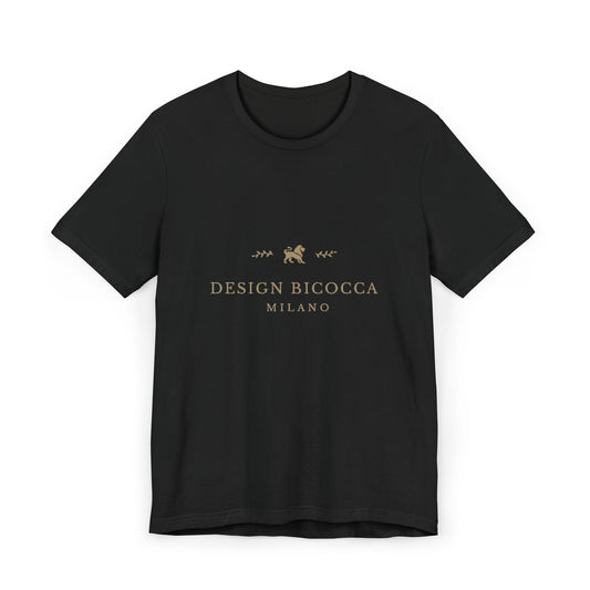 Elegant Italian-themed Unisex Jersey T-Shirt - Design Bicocca - Milano
