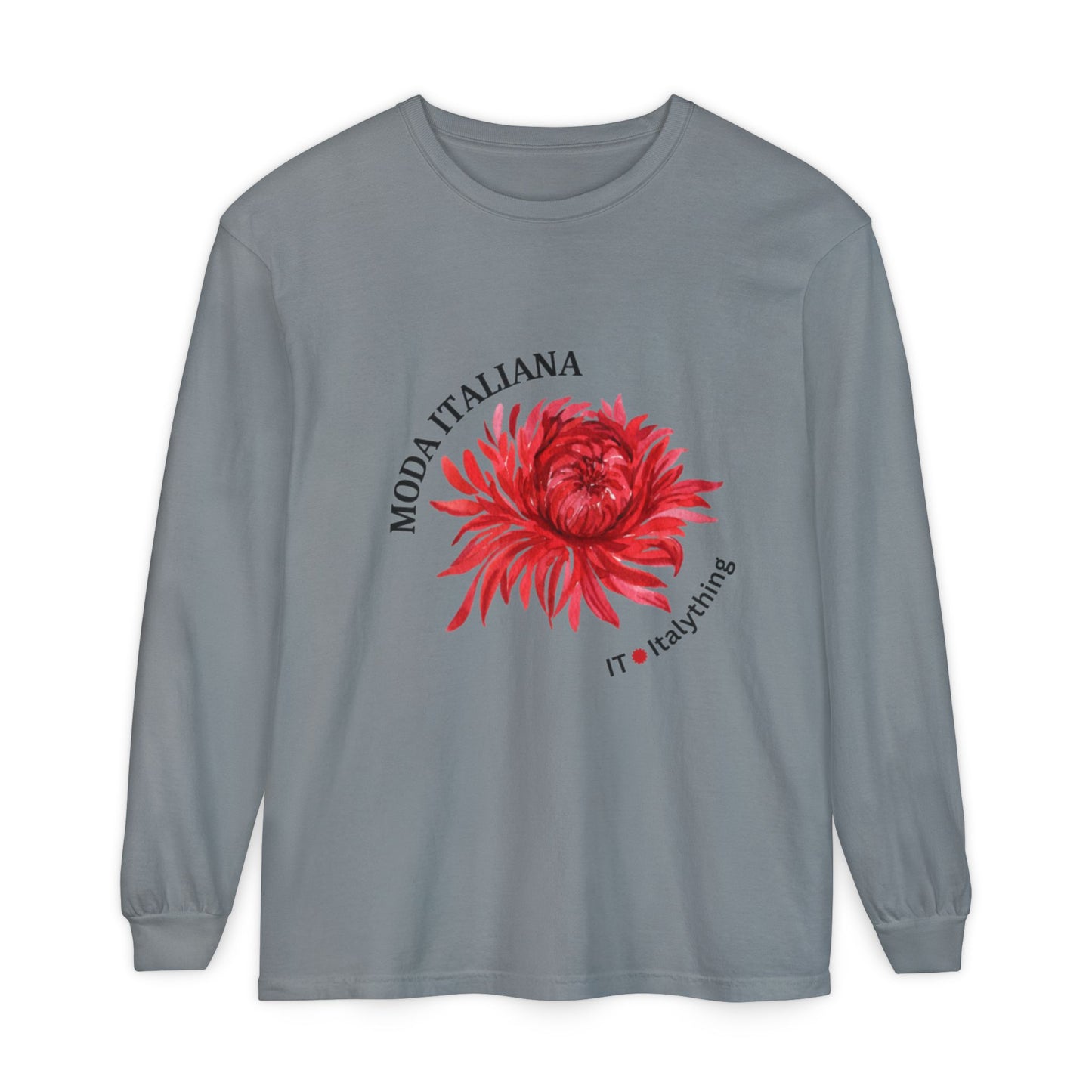 Floral Long Sleeve T-Shirt - Moda Italiana Design