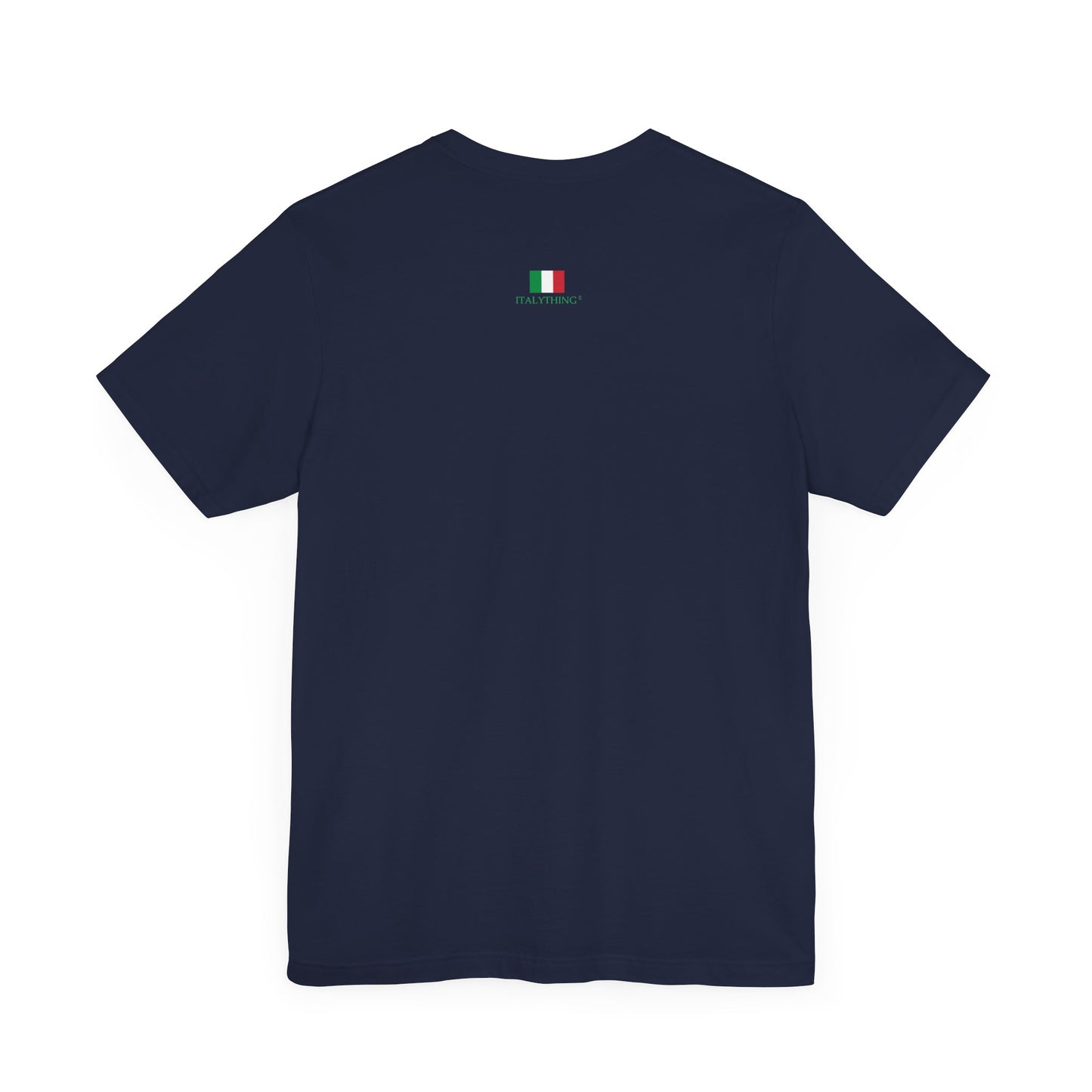 Italian Branded Jersey Short Sleeve Tee with Song slogan : Laura non c'è (Laura is not here) Unisex