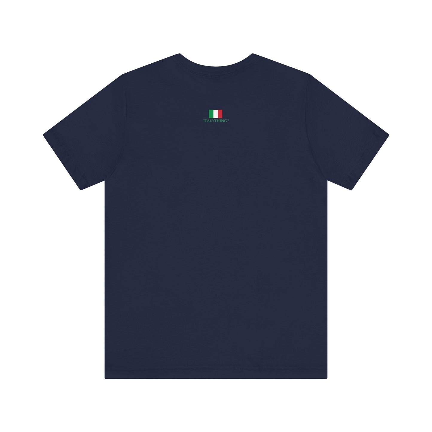 Italian Branded Jersey Short Sleeve Tee with Song slogan : Laura non c'è (Laura is not here) Unisex