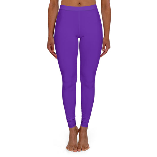 Purple Women's Casual Spandex Leggings