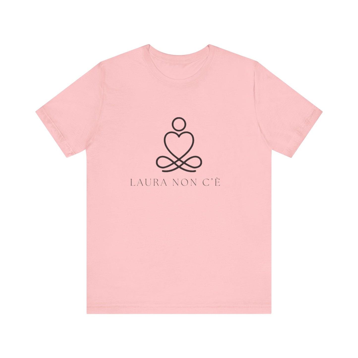 Italian Branded Jersey Short Sleeve Tee with Song slogan : Laura non c'è (Laura is not here) Unisex
