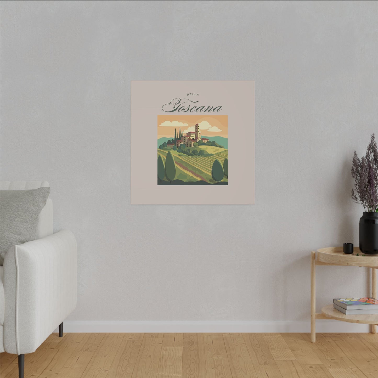 'Bella Toscana' Vintage Landscape Decor - Scenic Canvas Wall Art