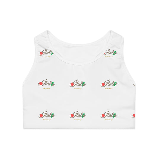 Sport-BH mit italienischem Logo (AOP)