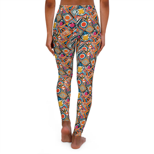 Pucci-Style Women's Casual Spandex Leggings
