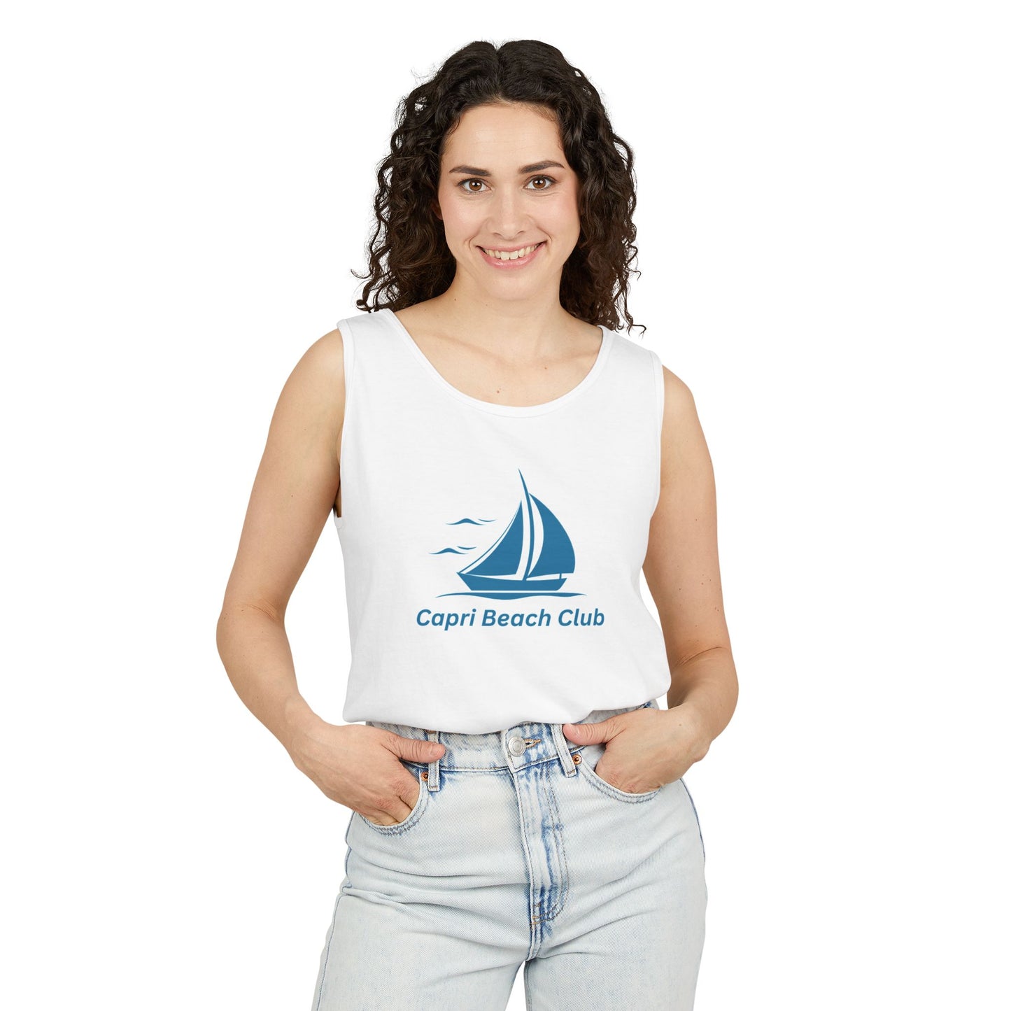 Capri Beach Club Unisex Cotton Tank Top