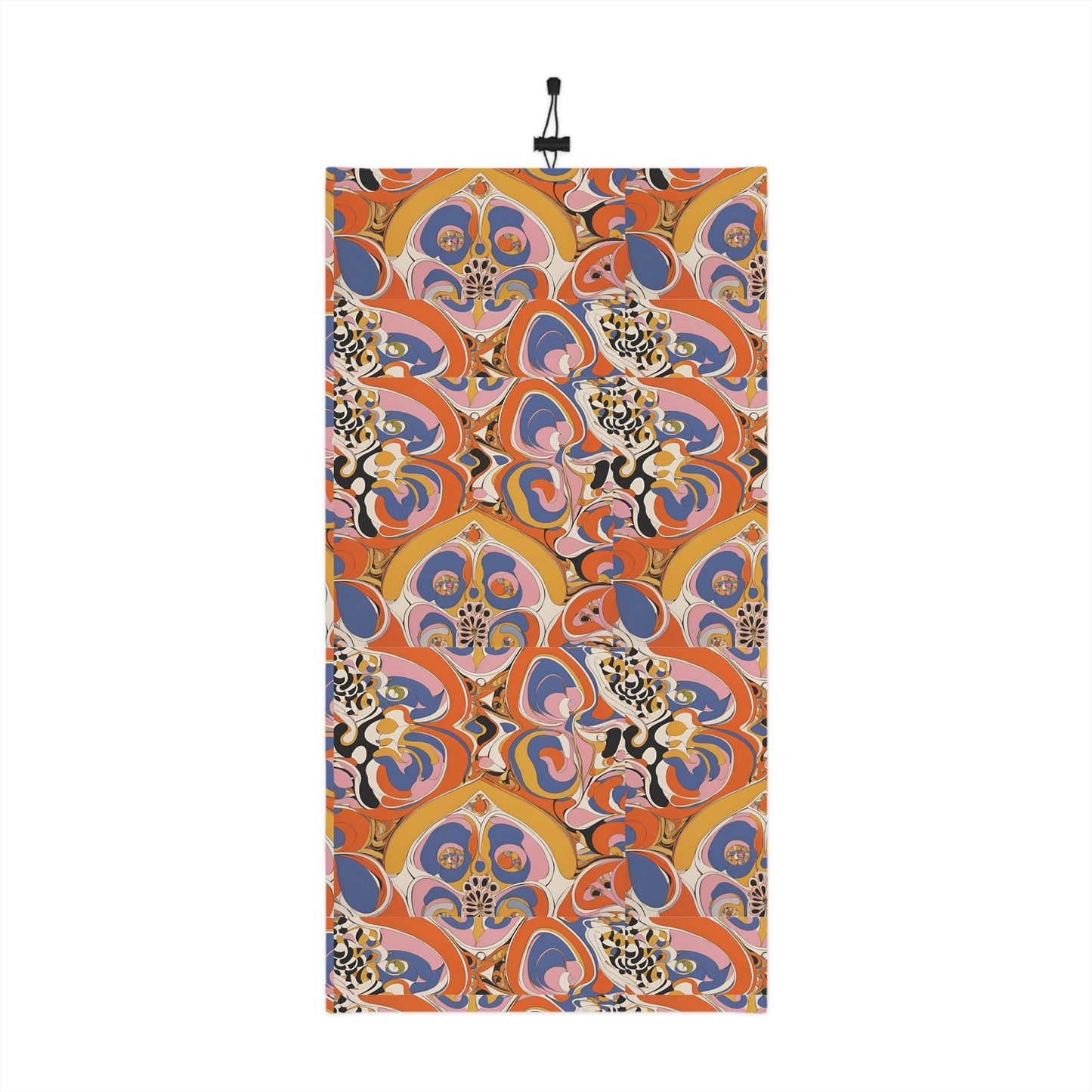 Pucci-Look Winter Neck Gaiter with Drawstring - Stylich Print