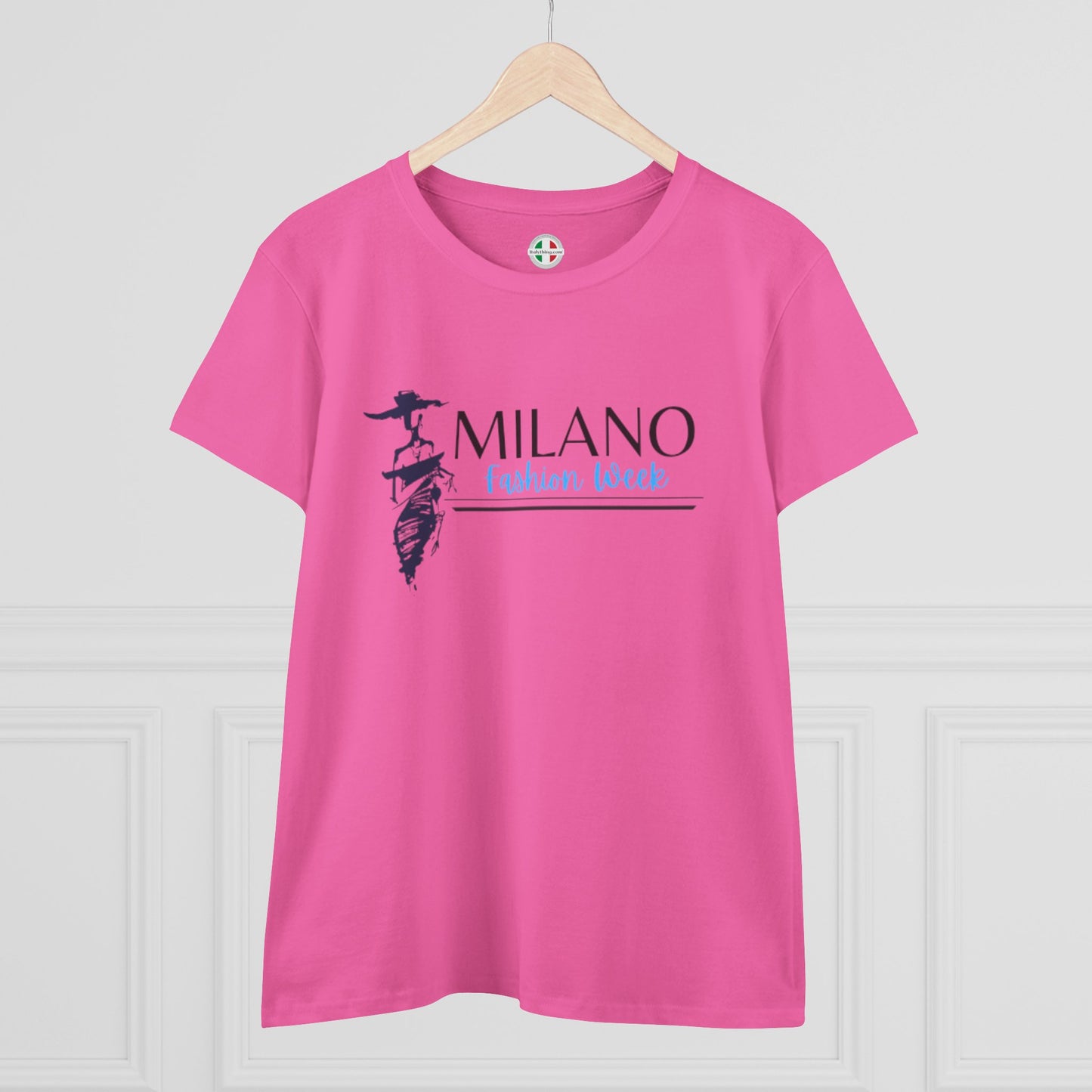 Milan Fashion Week Tee, Stylish Cotton Top, Casual Wear, Travel Shirt, Gift for Her, Fashion Statement