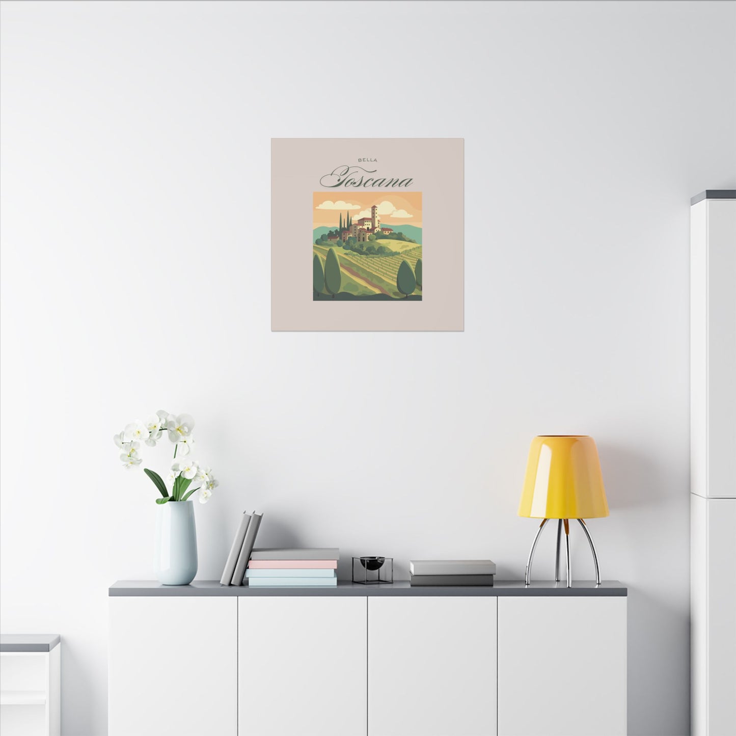 'Bella Toscana' Vintage Landscape Decor - Scenic Canvas Wall Art