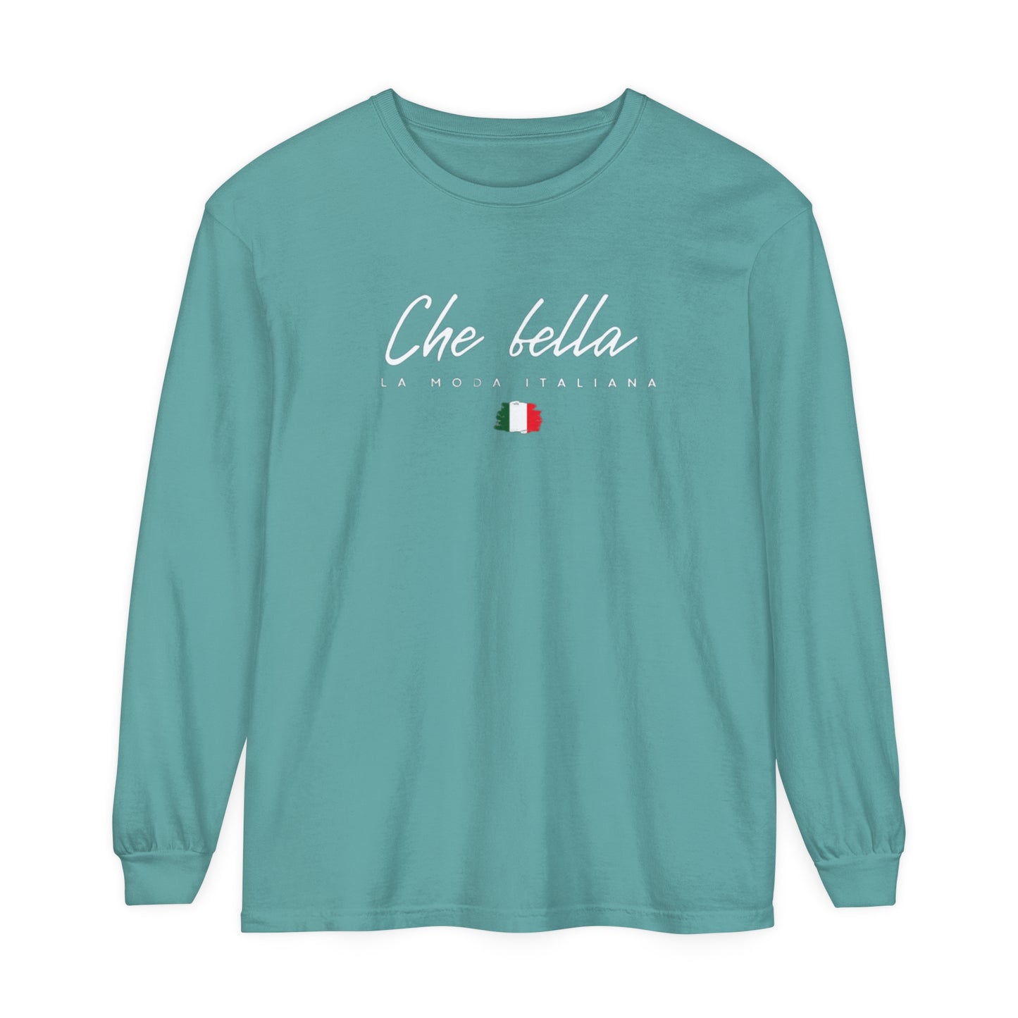 Italian-inspired Long Sleeve T-Shirt - Che bella - La Moda Italiana