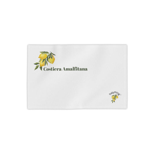 Amalfi Lemon Beach Towel — 'Costiera Amalfitana' Coastal Print