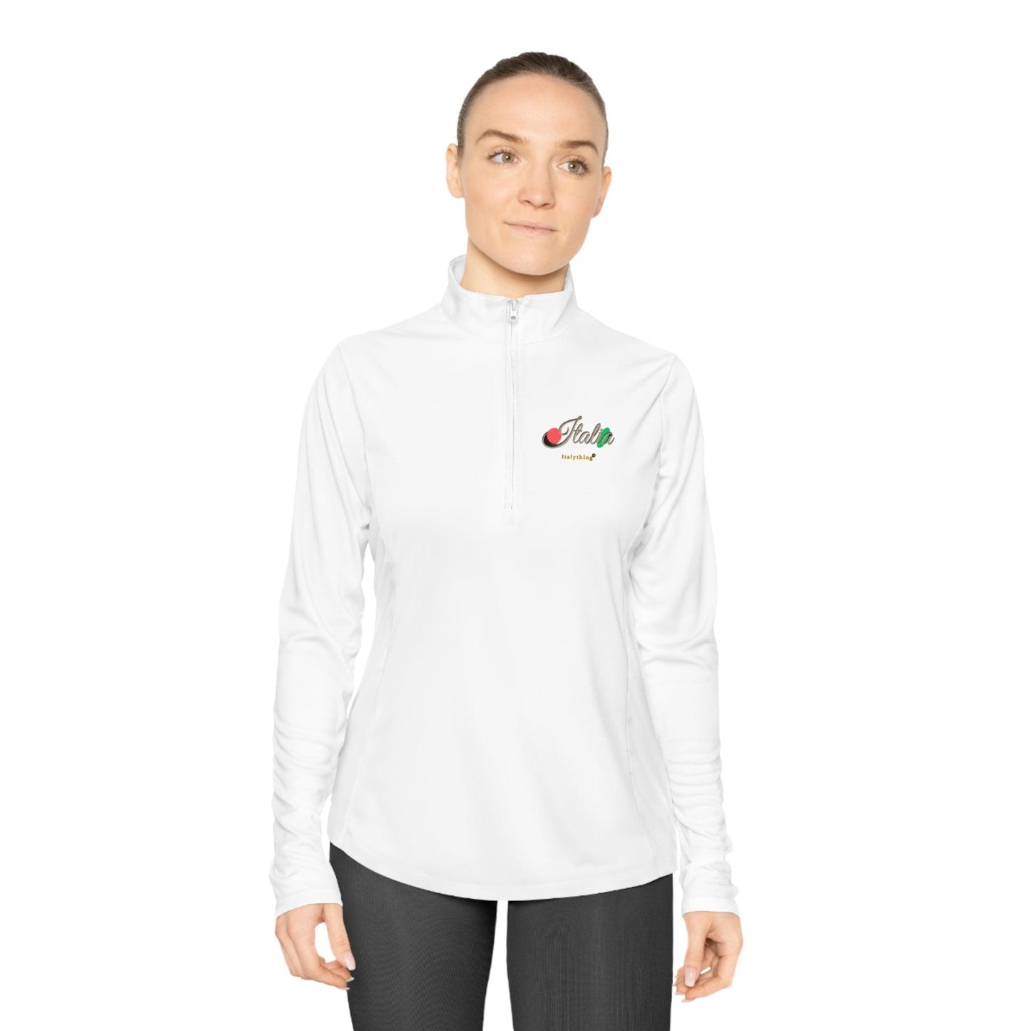 Italy Logo Ladies Quarter-Zip Pullover