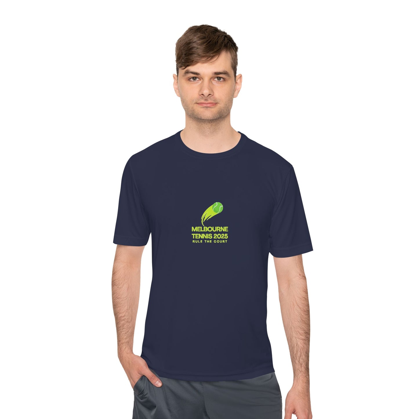 Melbourne Tennis 2025 Unisex Moisture Wicking Tee - Rule the Court! - perfect for Tennis Enthusiasts