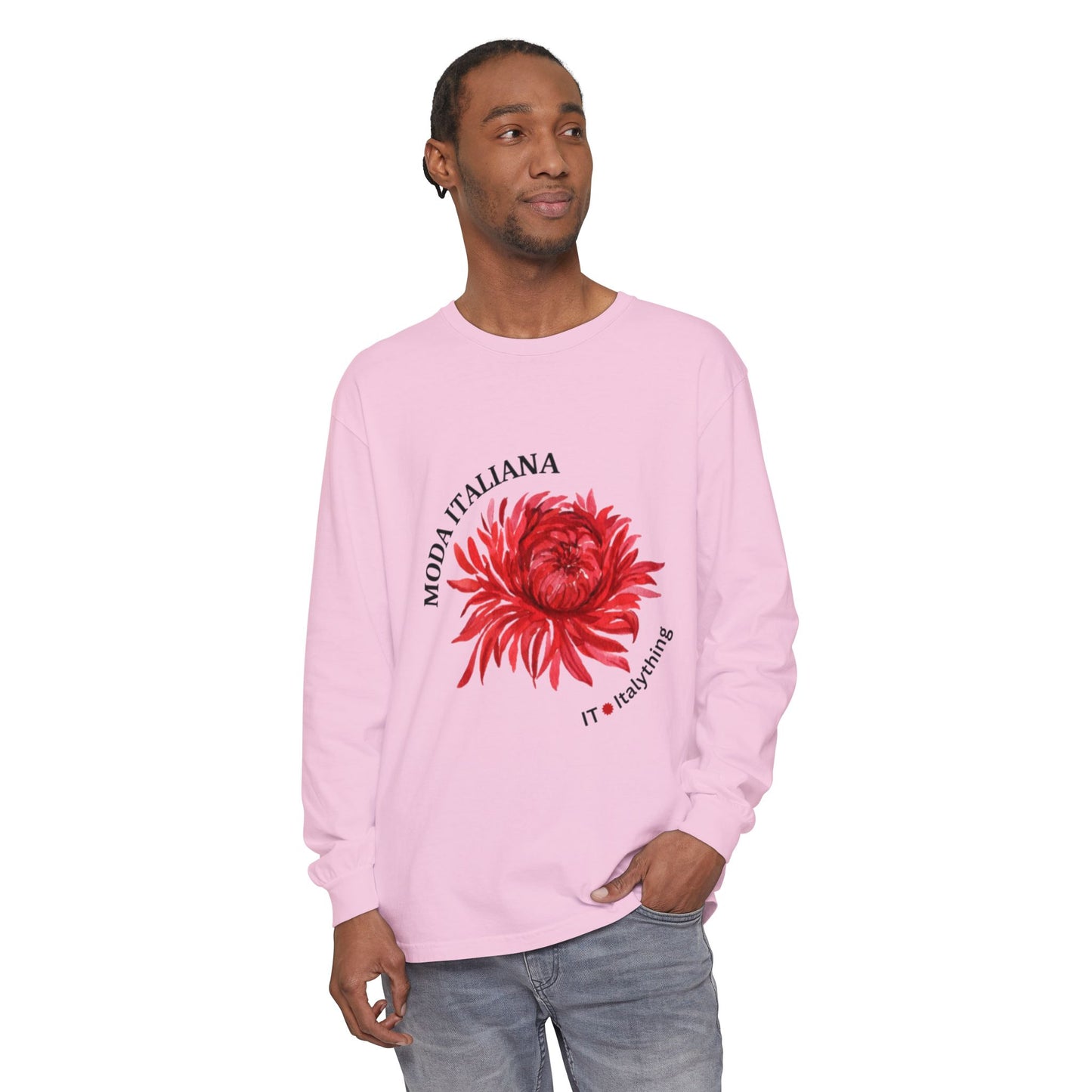 Floral Long Sleeve T-Shirt - Moda Italiana Design
