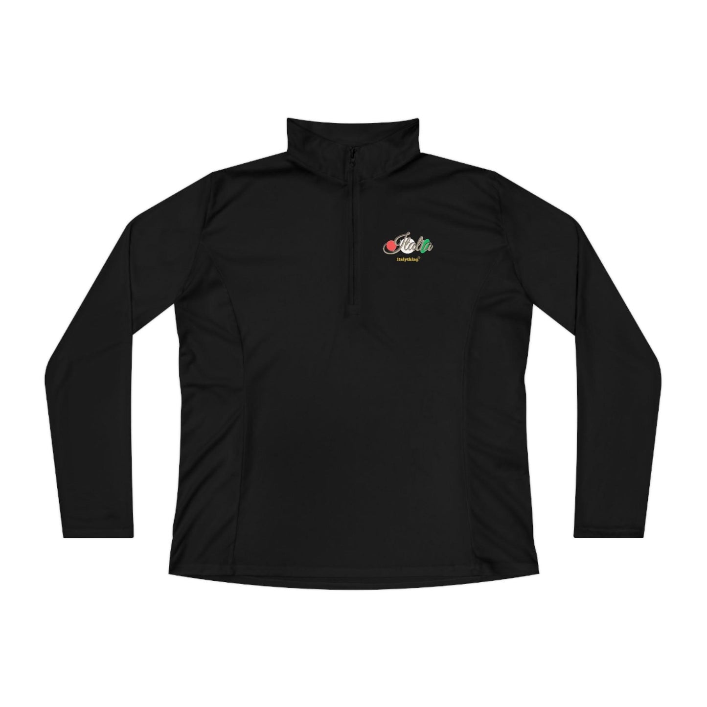 Italy Logo Ladies Quarter-Zip Pullover