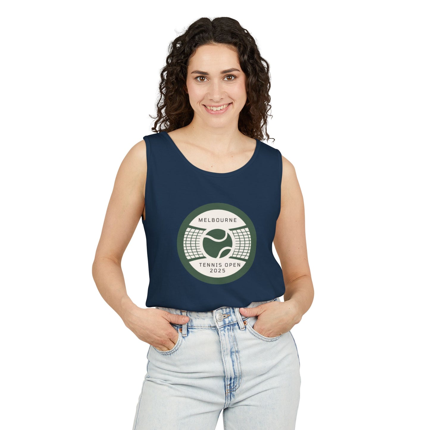 Melbourne Tennis Open 2025 Unisex Garment-Dyed Tank Top