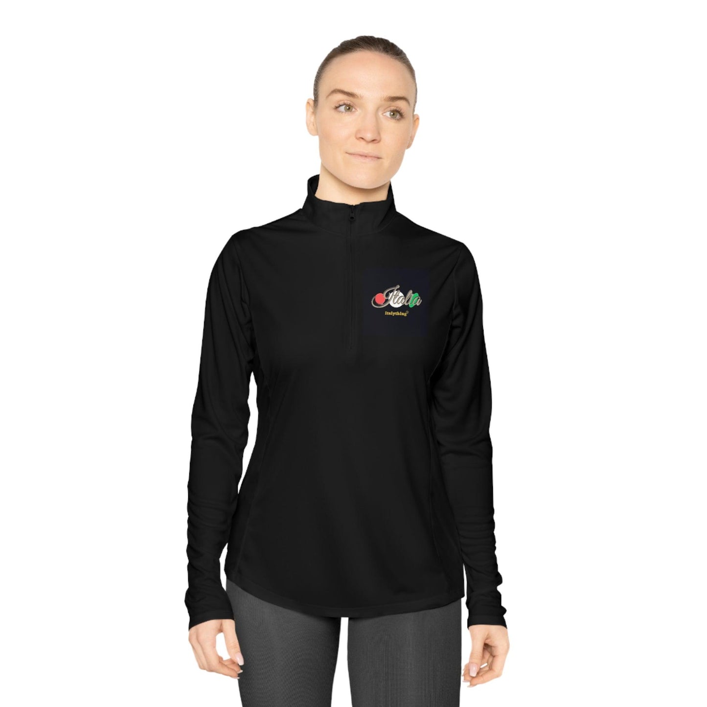 Italy Logo Ladies Quarter-Zip Pullover