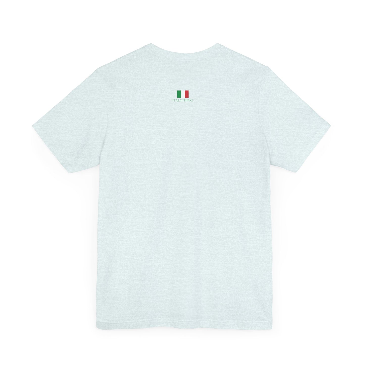 Italian Branded Jersey Short Sleeve Tee with Song slogan : Laura non c'è (Laura is not here) Unisex