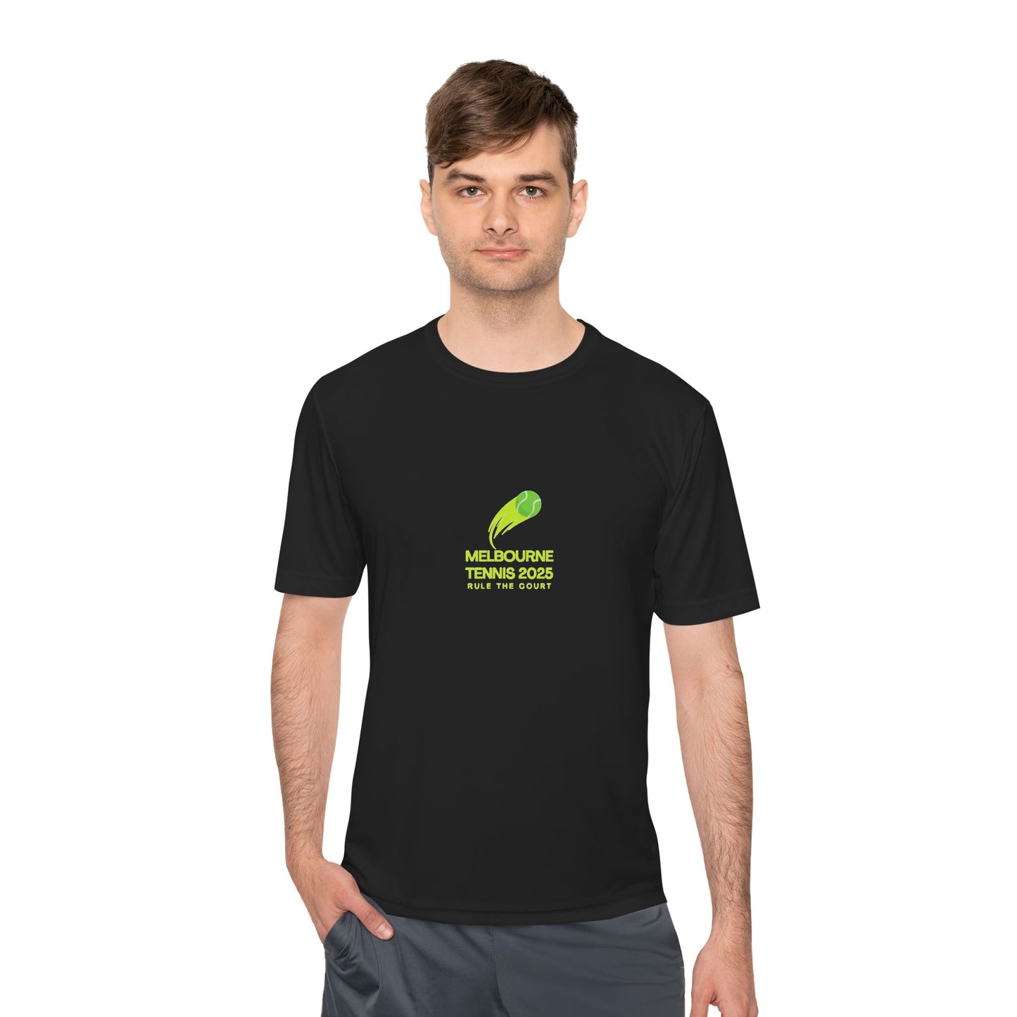 Melbourne Tennis 2025 Unisex Moisture Wicking Tee - Rule the Court! - perfect for Tennis Enthusiasts