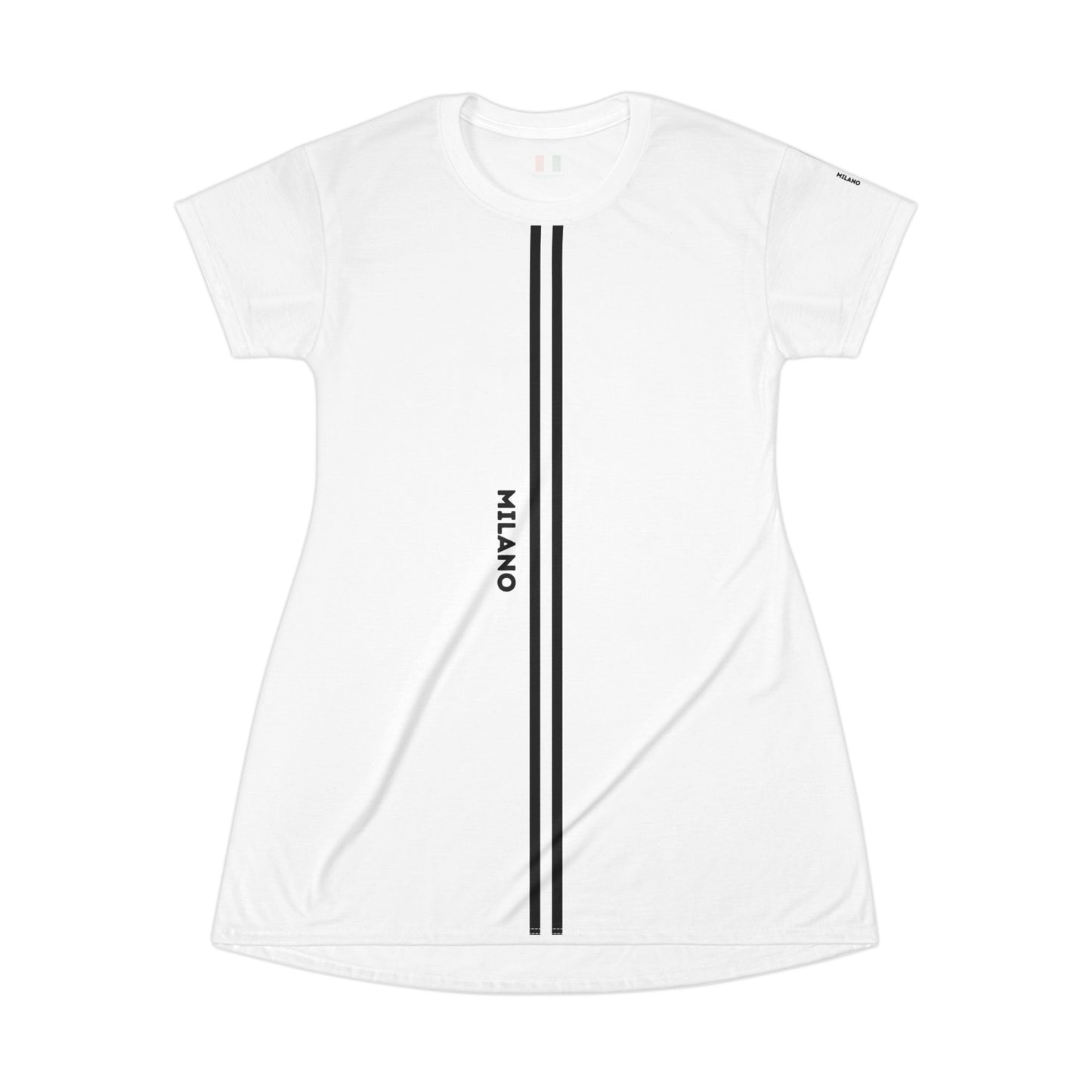 Chic Milano T-Shirt Dress - Casual, Sporty Style for Everyday Wear