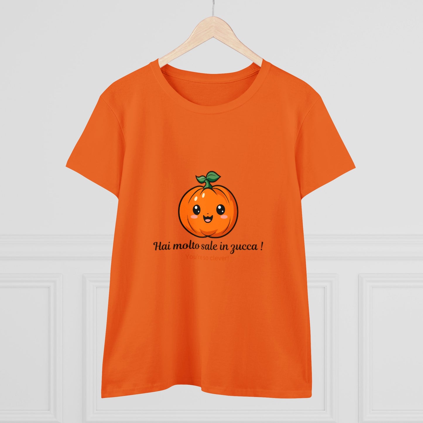 Pumpkin Cute Quote Women's Cotton Tee - Perfect for Fall & Halloween