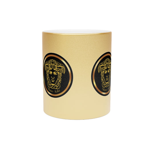 Medusa - Gold Metallic Mug - Luxury Coffee Cup for Celebrations
