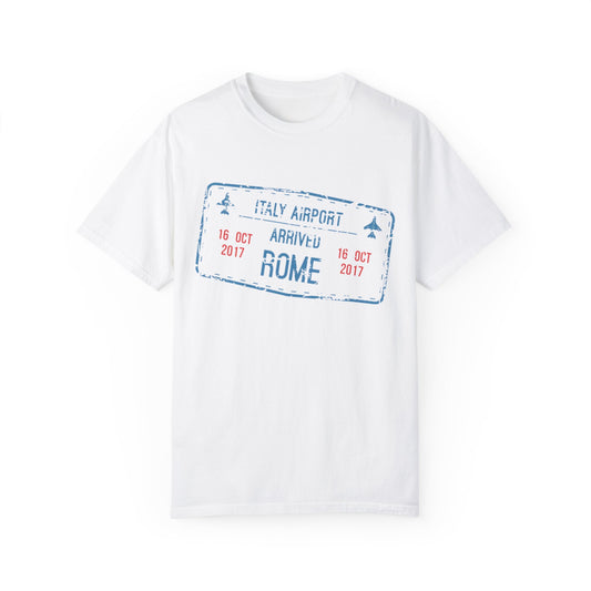 Rome - Unisex Garment-Dyed T-shirt with unique Rome Design