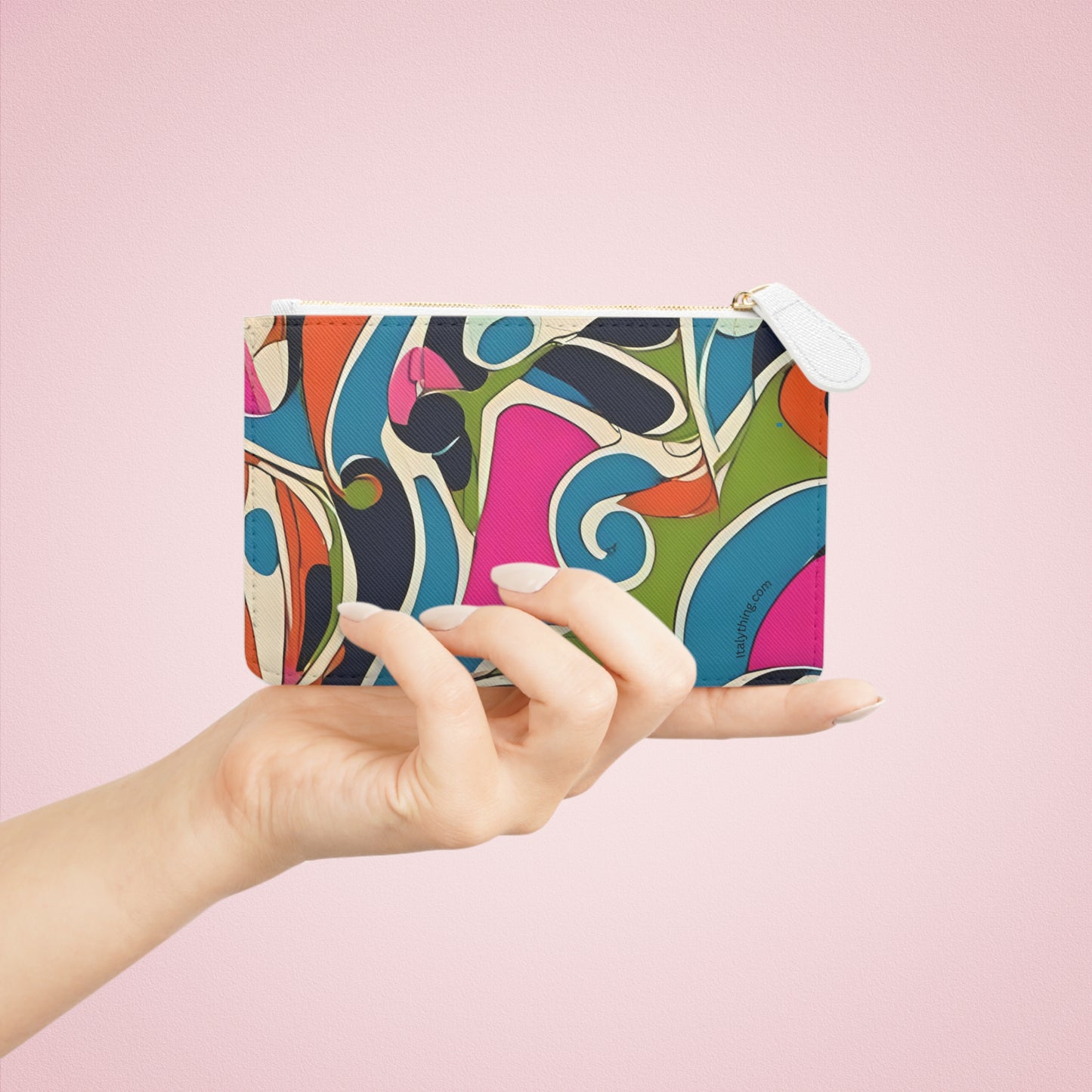Vibrant Pucci-Style Mini Clutch Bag, Statement Accessory