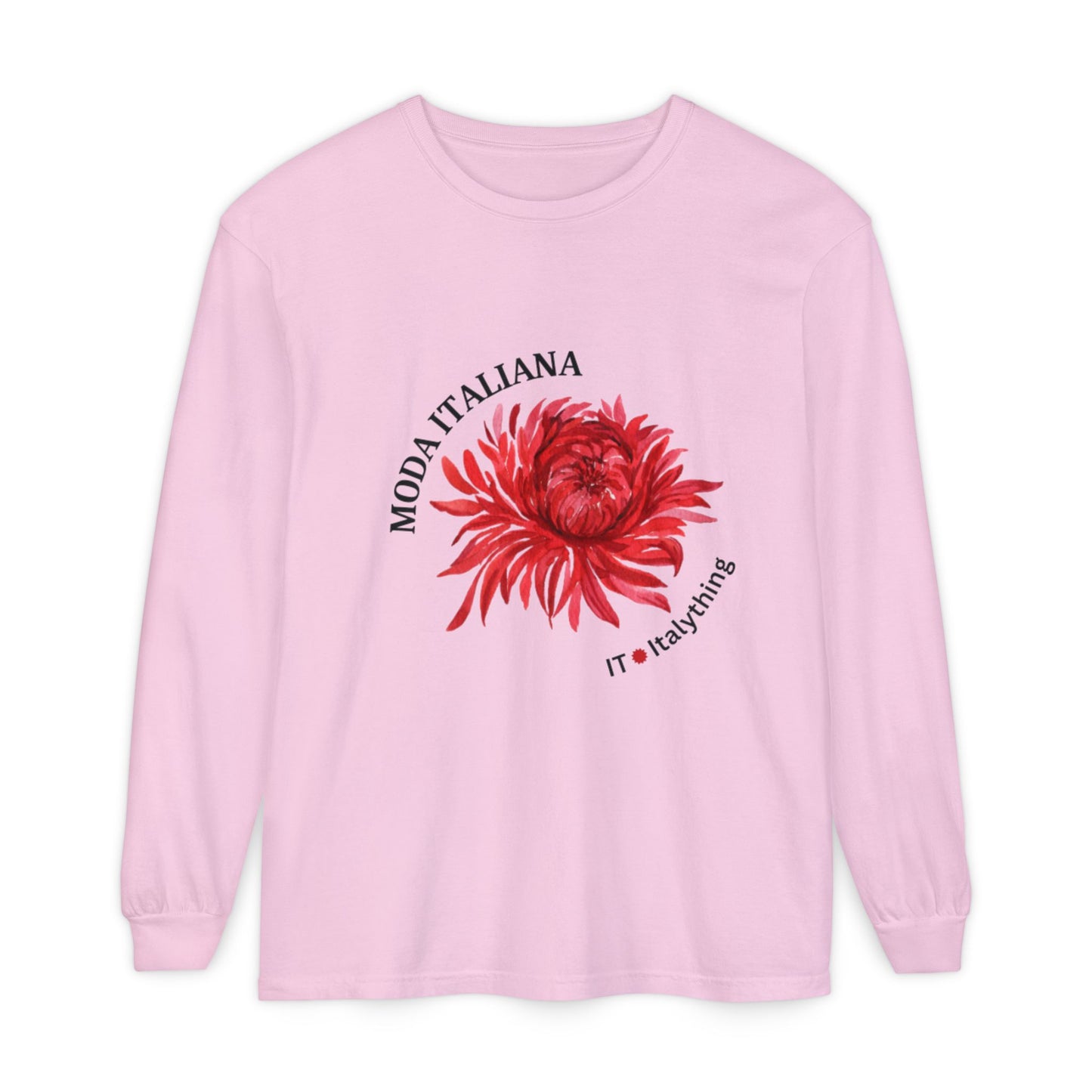 Floral Long Sleeve T-Shirt - Moda Italiana Design