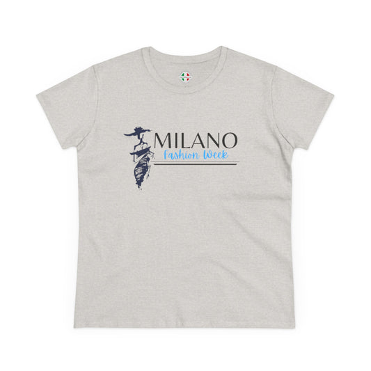 Milan Fashion Week Tee, Stylish Cotton Top, Casual Wear, Travel Shirt, Gift for Her, Fashion Statement
