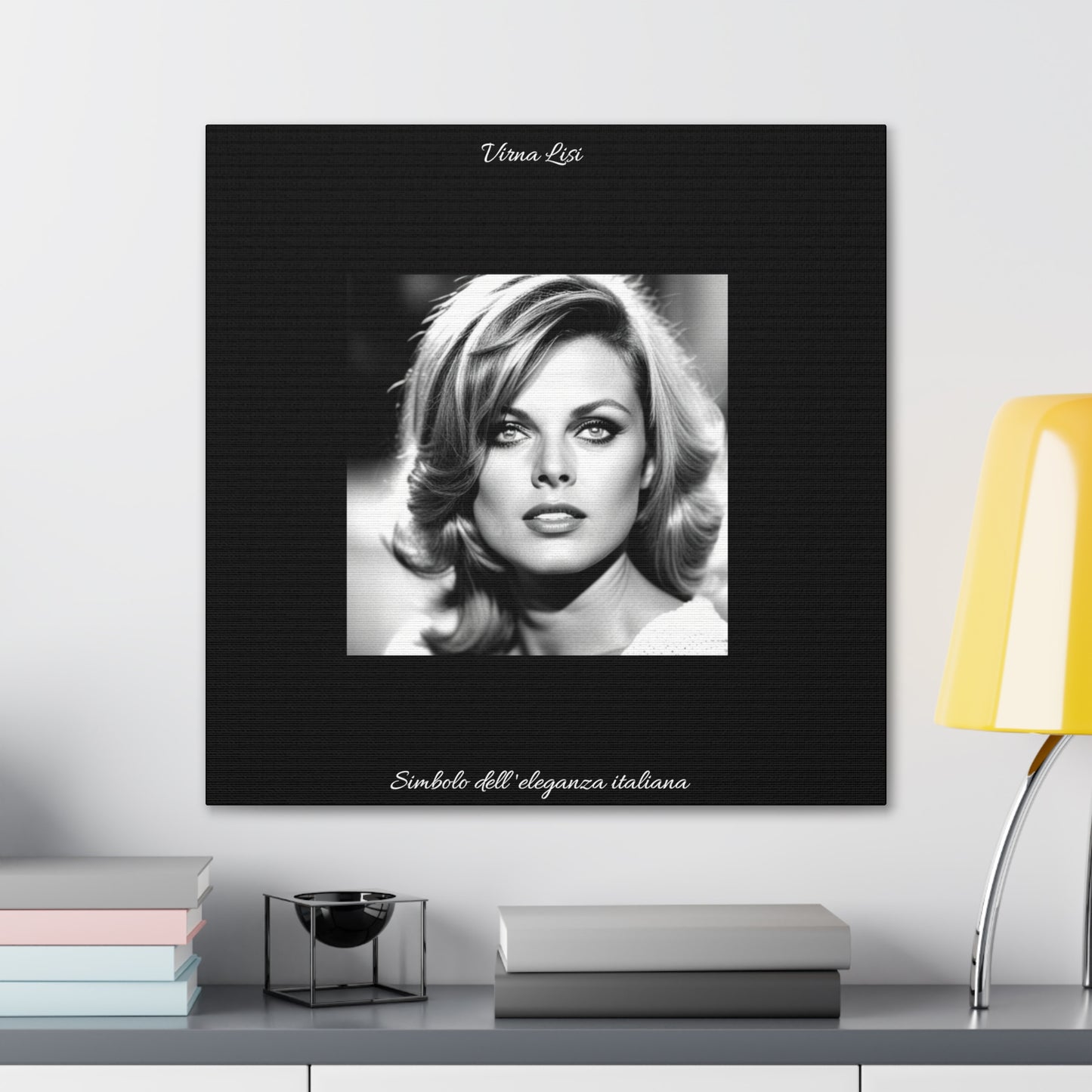 Virna Lisi - Portrait - A symbol of Italian Elegance Canvas Gallery Wraps