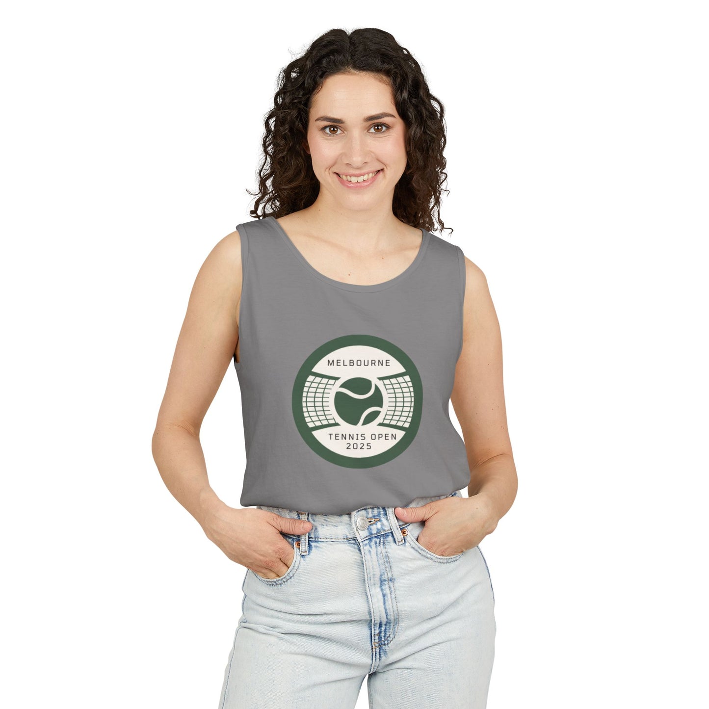 Melbourne Tennis Open 2025 Unisex Garment-Dyed Tank Top