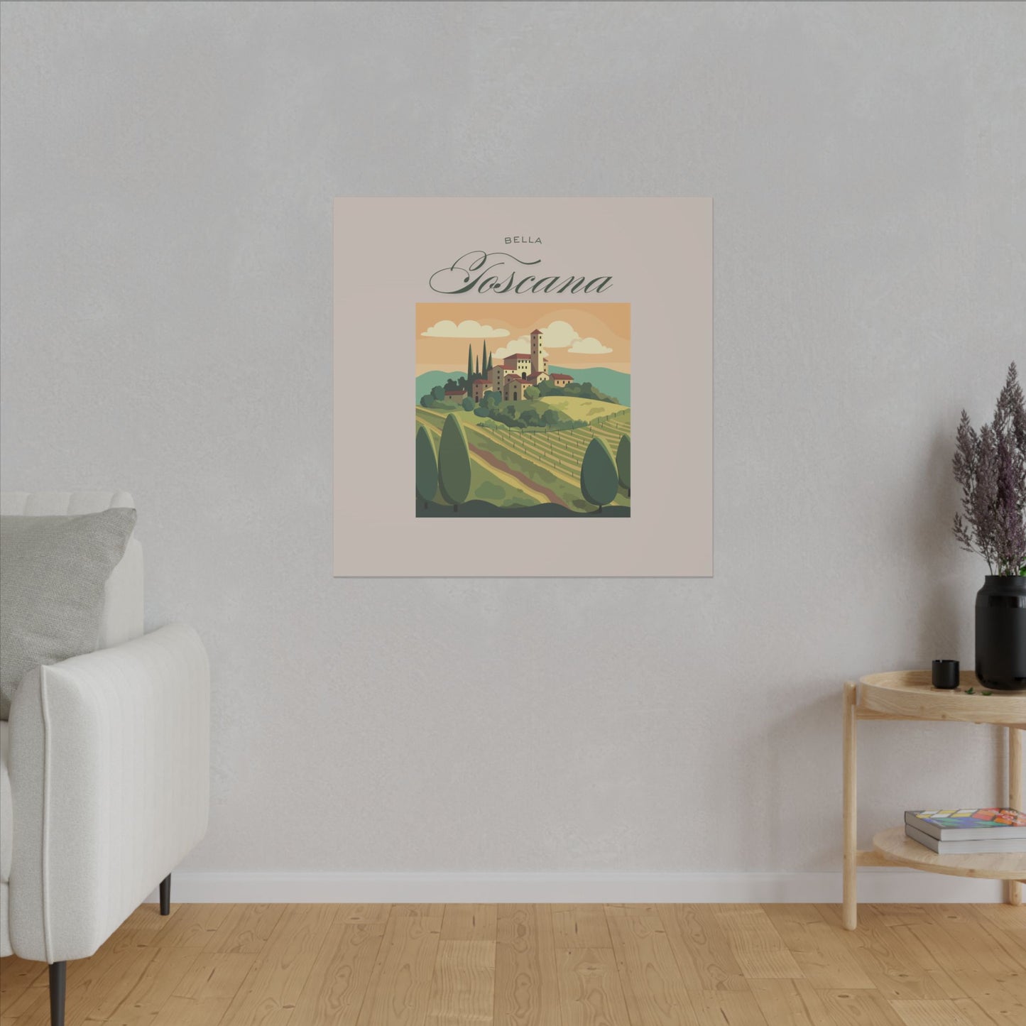 'Bella Toscana' Vintage Landscape Decor - Scenic Canvas Wall Art