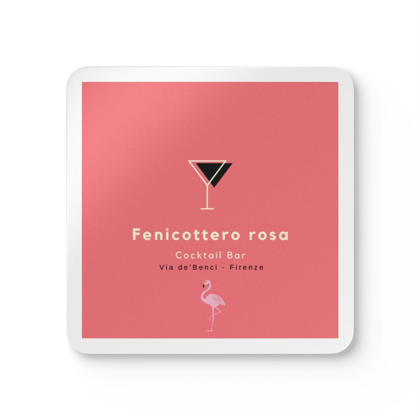 Corkwood Coaster Set from the Pink Flamingo - Fenicottero Rosa - Cocktail Bar in Via de'Benci Firenze-